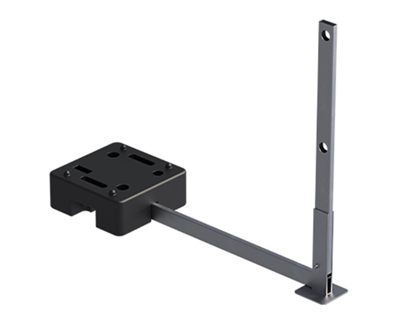 Rækværk med kunststof-vægte